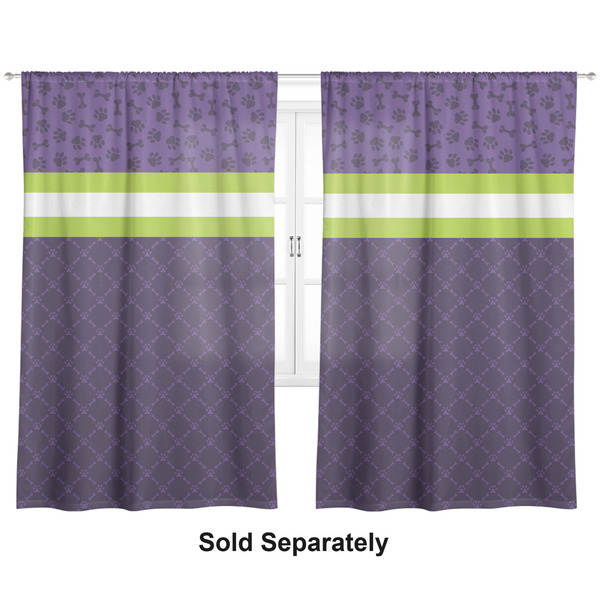 Pawprints & Bones Curtains Double
