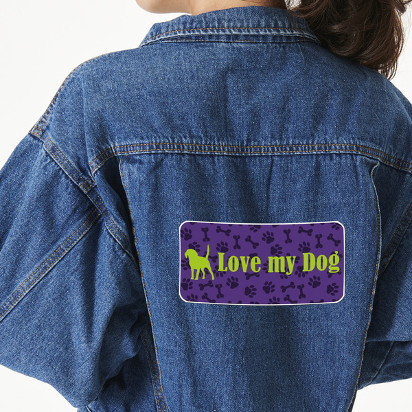 Custom Pawprints & Bones Large Custom Shape Patch - 2XL (Personalized)