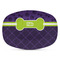 Pawprints & Bones Plastic Platter - Microwave & Oven Safe Composite Polymer (Personalized)