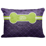 Pawprints & Bones Decorative Baby Pillowcase - 16"x12" (Personalized)