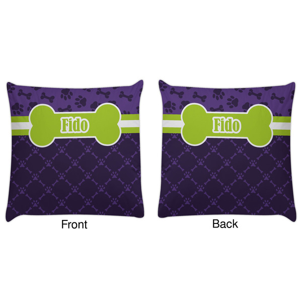 Pawprints & Bones Decorative Pillow Case - Approval