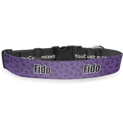 Pawprints & Bones Deluxe Dog Collar - Double Extra Large (20.5" to 35") (Personalized)