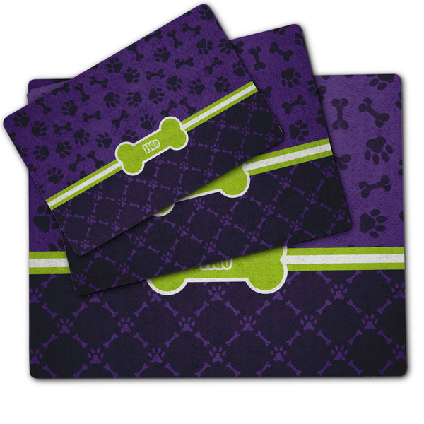 Pawprints & Bones Dog Food Mat - MAIN (sm, med, lrg)