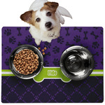 Pawprints & Bones Dog Food Mat - Medium w/ Name or Text