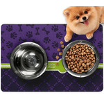 Pawprints & Bones Dog Food Mat - Small w/ Name or Text