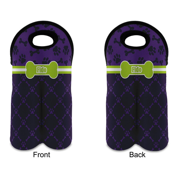 Pawprints & Bones Double Wine Tote - APPROVAL (new)