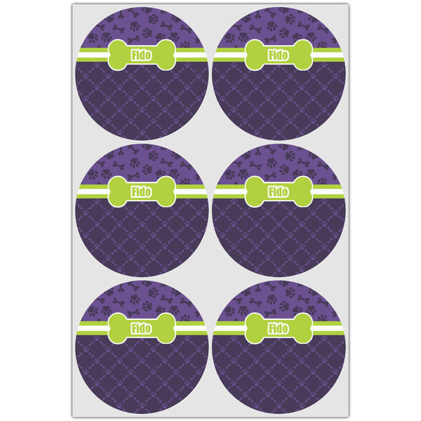 Pawprints & Bones Drink Topper - Large - Set of 6