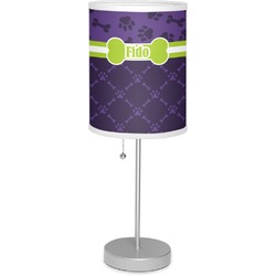 Pawprints & Bones Lamp with Drum Shade (Personalized)