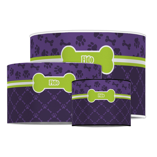 Pawprints & Bones Drum Lampshades - MAIN