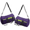 Pawprints & Bones Duffle bag small front and back sides