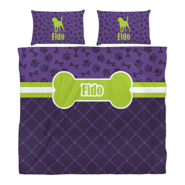 Pawprints & Bones Duvet Cover Set - King - Alt Approval