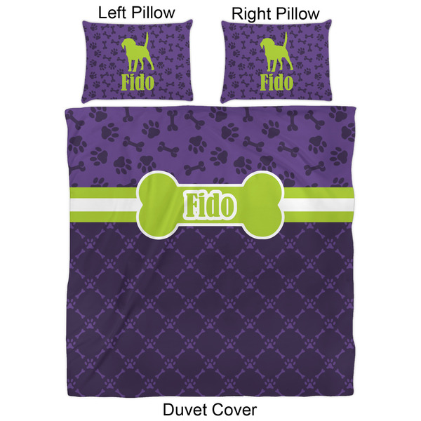 Pawprints & Bones Duvet Cover Set - Queen - Approval