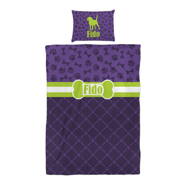 Pawprints & Bones Duvet Cover Set - Twin XL - Alt Approval