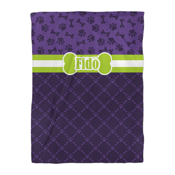 Pawprints & Bones Duvet Cover - Twin XL - Front