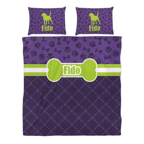 Pawprints & Bones Duvet cover Set - Queen - Alt Approval