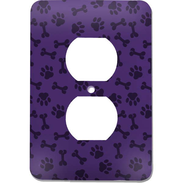 Custom Pawprints & Bones Electric Outlet Plate