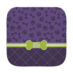 Pawprints & Bones Face Towel (Personalized)