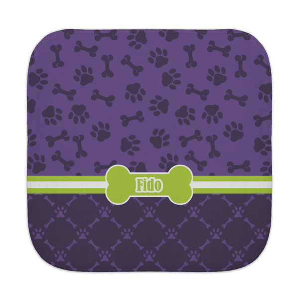 Custom Pawprints & Bones Face Towel (Personalized)