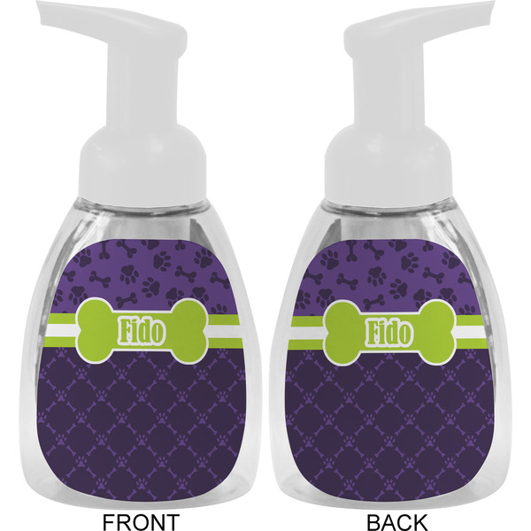 Pawprints & Bones Foam Soap Bottle Approval - White