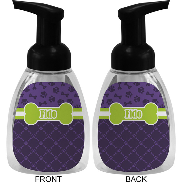 Pawprints & Bones Foam Soap Bottle (Front & Back)