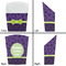 Pawprints & Bones French Fry Favor Box - Front & Back View