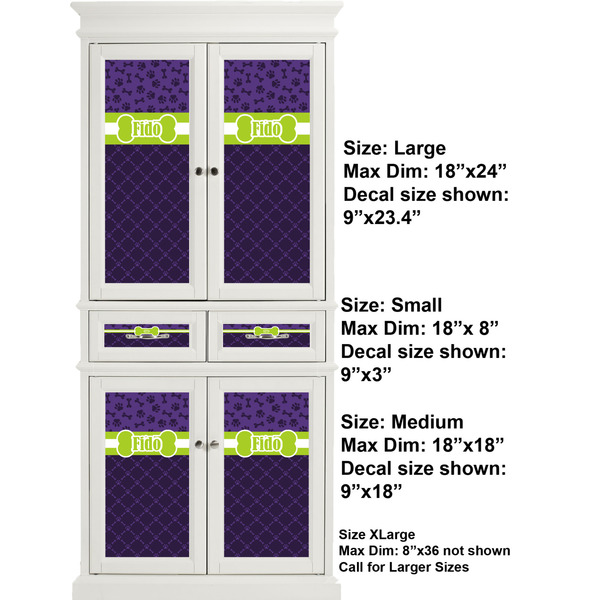 Pawprints & Bones Full Cabinet (Show Sizes)