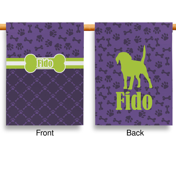 Pawprints & Bones Garden Flags - Large - Double Sided - APPROVAL