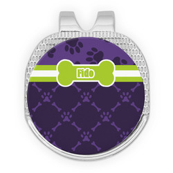 Pawprints & Bones Golf Ball Marker - Hat Clip - Silver