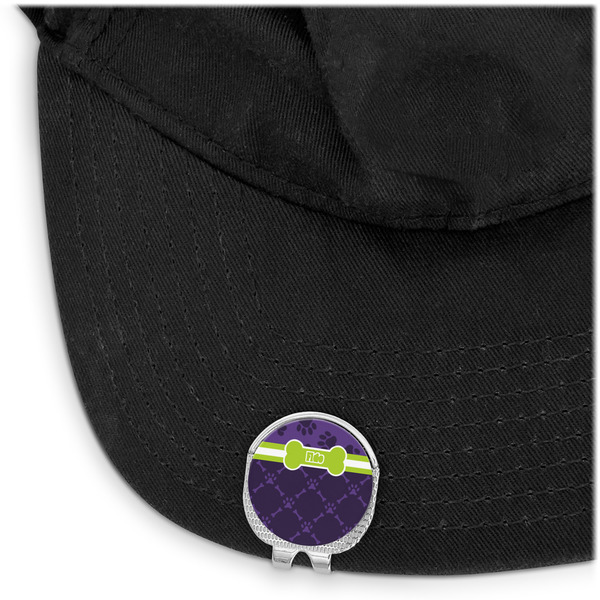 Pawprints & Bones Golf Ball Marker Hat Clip - Main