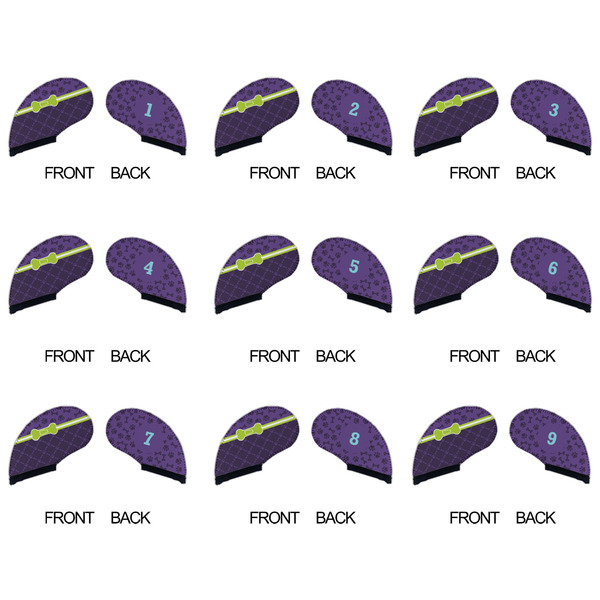 Pawprints & Bones Golf Club Covers - APPROVAL (set of 9)