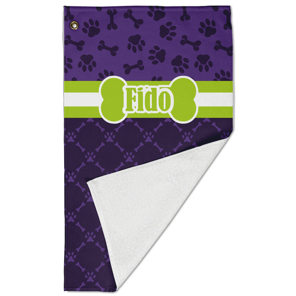 Pawprints & Bones Golf Towel - Folded (Large)