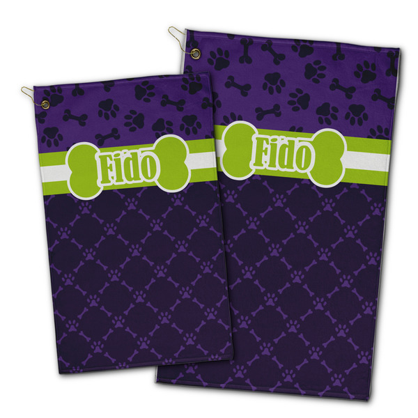 Pawprints & Bones Golf Towel - PARENT (small and large)