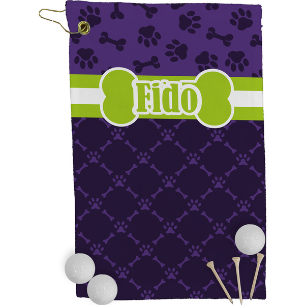 Pawprints & Bones Golf Towel (Personalized)