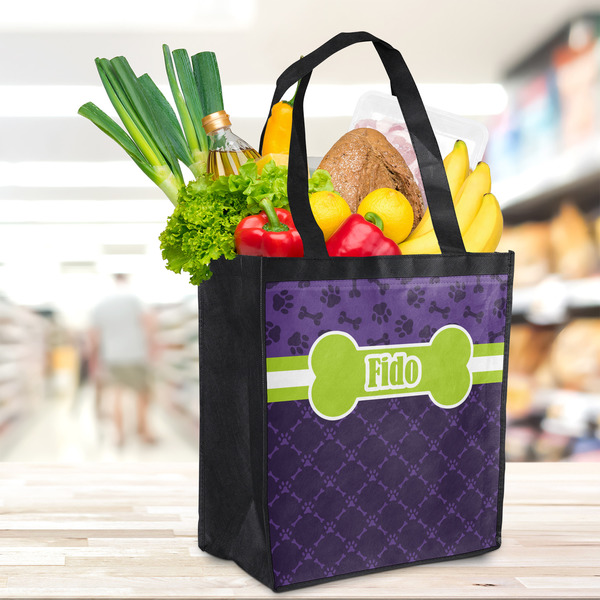 Pawprints & Bones Grocery Bag - LIFESTYLE