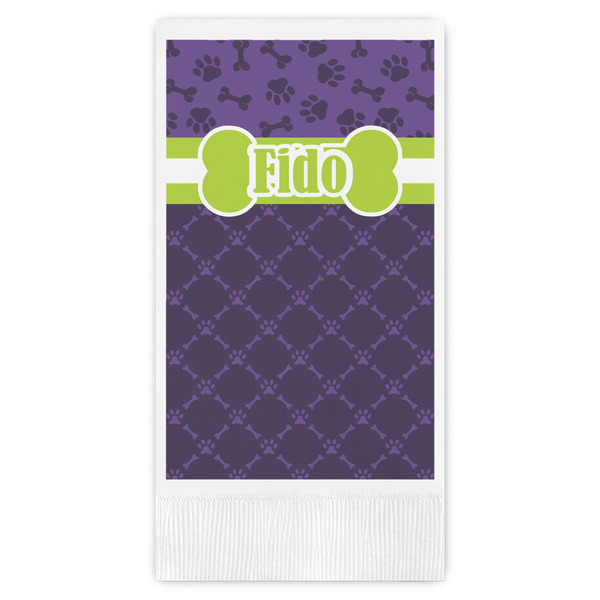 Custom Pawprints & Bones Guest Paper Towels - Full Color (Personalized)