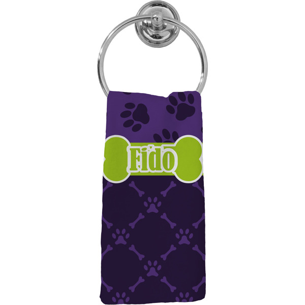 Custom Pawprints & Bones Hand Towel - Full Print (Personalized)