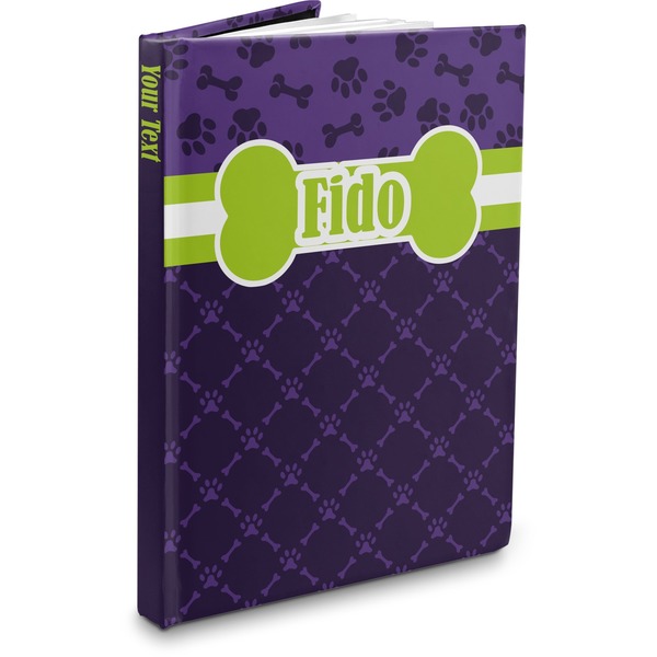 Custom Pawprints & Bones Hardbound Journal (Personalized)
