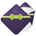 Pawprints & Bones Hooded Baby Towel (Personalized)