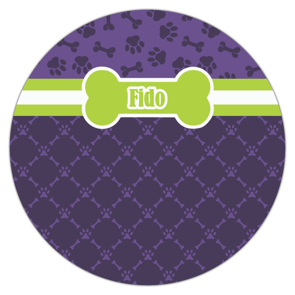 Pawprints & Bones Icing Circle - Medium - Single