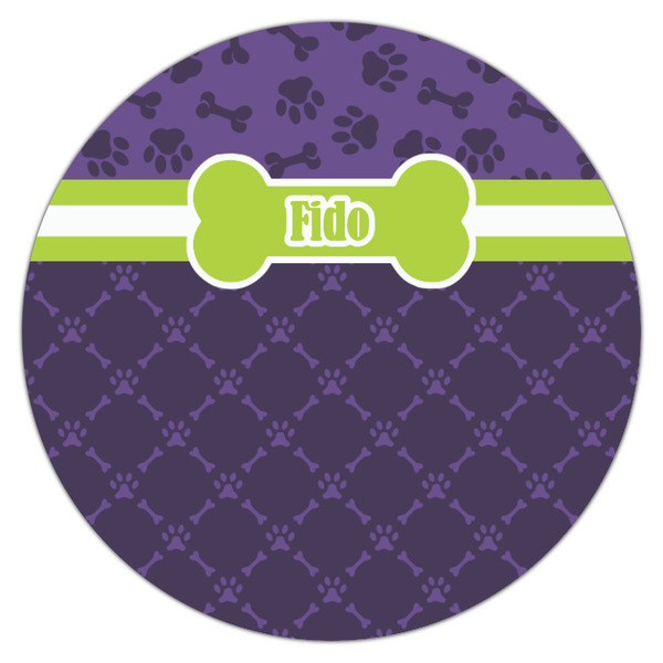 Pawprints & Bones Icing Circle - Small - Single