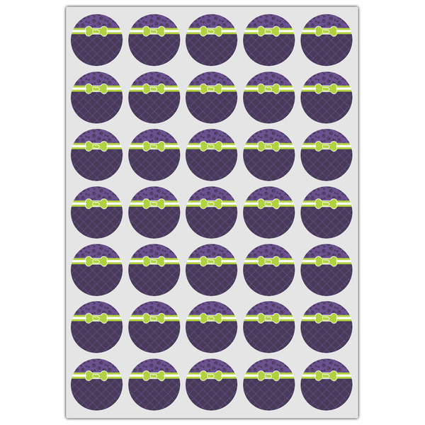 Pawprints & Bones Icing Circle - XSmall - Set of 35