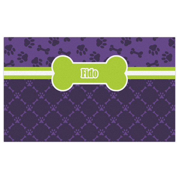 Pawprints & Bones Indoor / Outdoor Rug - 3'x5' - Front Flat