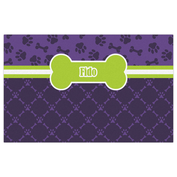 Pawprints & Bones Indoor / Outdoor Rug - 5'x8' - Front Flat