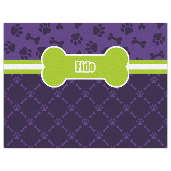 Pawprints & Bones Indoor / Outdoor Rug - 6'x8' - Front Flat