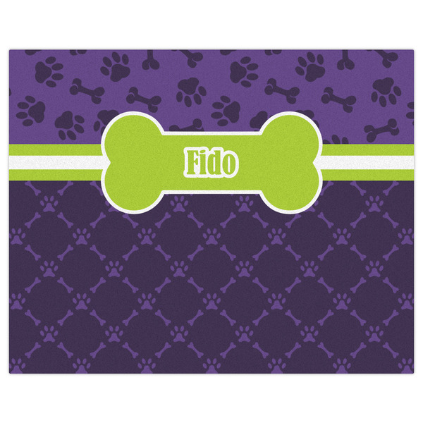 Pawprints & Bones Indoor / Outdoor Rug - 8'x10' - Front Flat