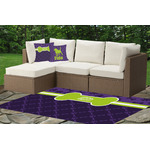 Pawprints & Bones Indoor / Outdoor Rug - Custom Size (Personalized)