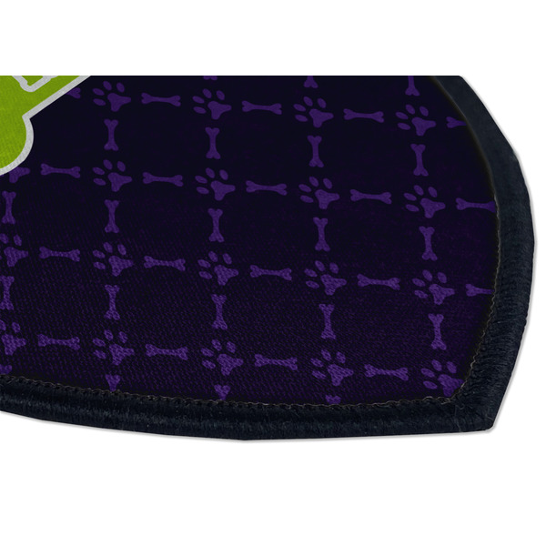 Pawprints & Bones Iron on Shield 3 Detail