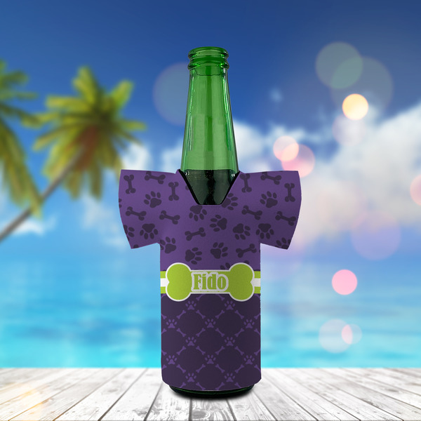 Pawprints & Bones Jersey Bottle Cooler - LIFESTYLE