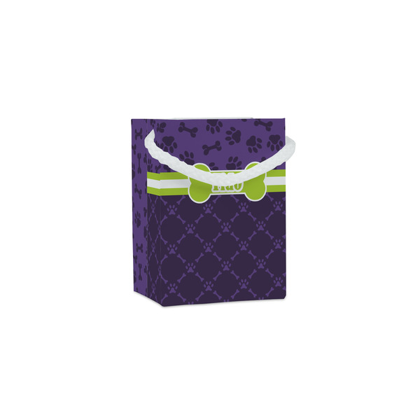 Custom Pawprints & Bones Jewelry Gift Bags - Matte (Personalized)