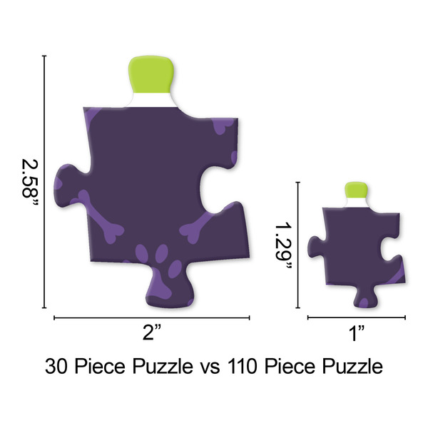 Pawprints & Bones Jigsaw Puzzle - Piece Comparison